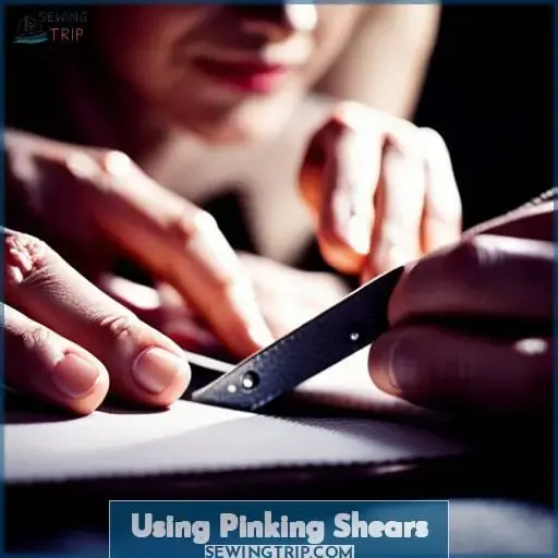 Using Pinking Shears