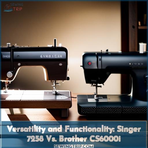 Versatility and Functionality: Singer 7258 Vs. Brother CS6000i