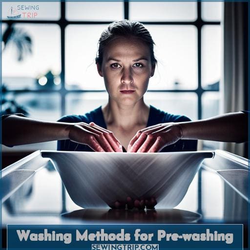 Washing Methods for Pre-washing