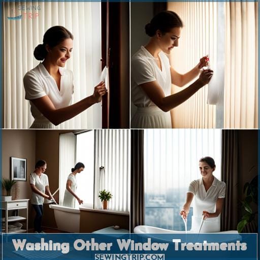 Washing Other Window Treatments