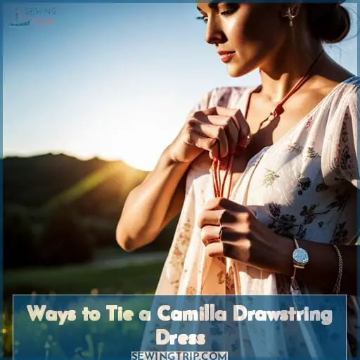 Ways to Tie a Camilla Drawstring Dress