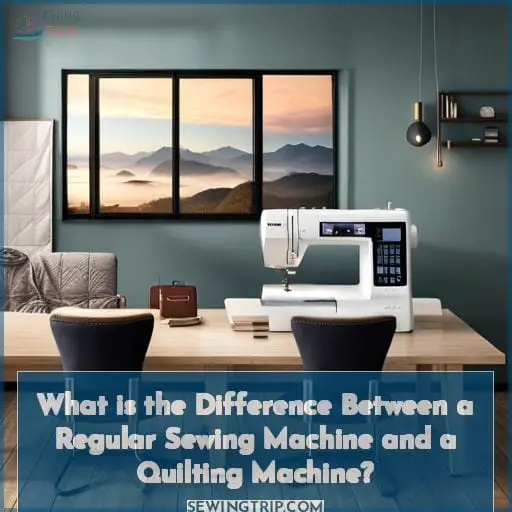 What is the Difference Between a Regular Sewing Machine and a Quilting Machine