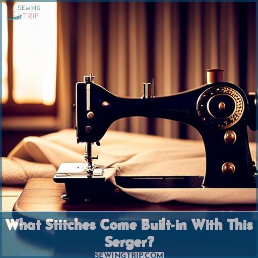 What Stitches Come Built-in With This Serger
