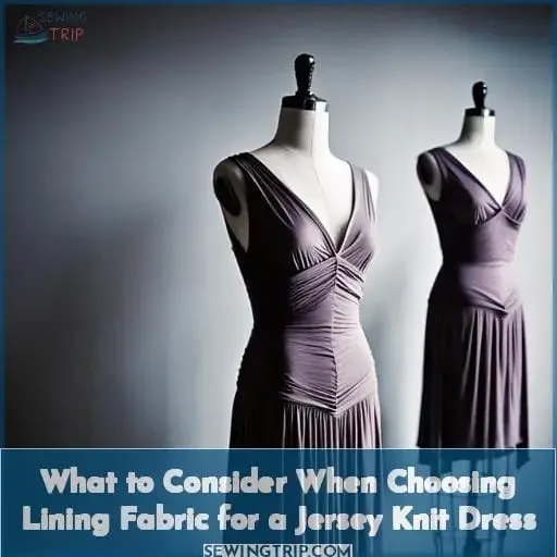 What to Consider When Choosing Lining Fabric for a Jersey Knit Dress