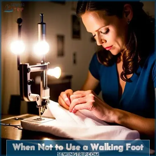 When Not to Use a Walking Foot
