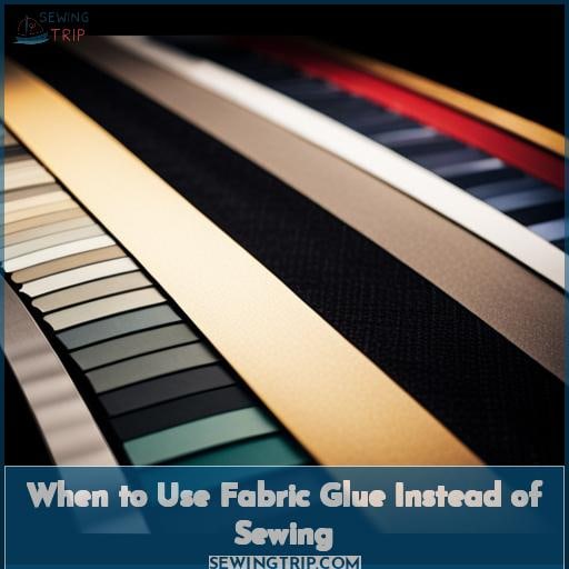 When to Use Fabric Glue Instead of Sewing