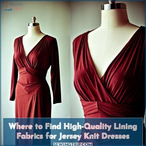 Where to Find High-Quality Lining Fabrics for Jersey Knit Dresses