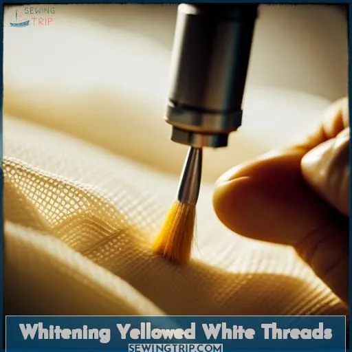 Whitening Yellowed White Threads