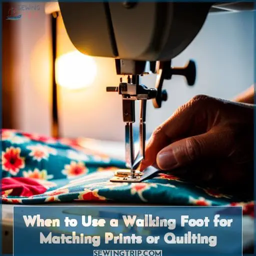 why and when to use a walking foot on your sewing machine