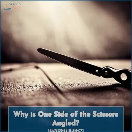Why is One Side of the Scissors Angled