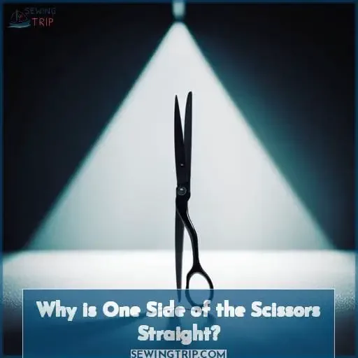 Why is One Side of the Scissors Straight