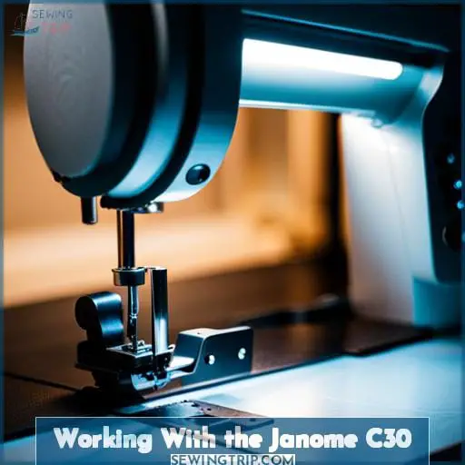 Working With the Janome C30