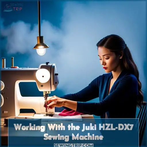 Working With the Juki HZL-DX7 Sewing Machine