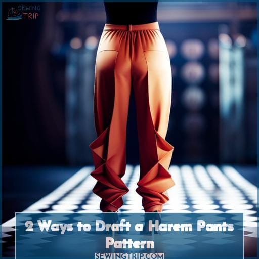 2 Ways to Draft a Harem Pants Pattern
