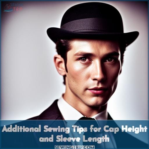 Additional Sewing Tips for Cap Height and Sleeve Length