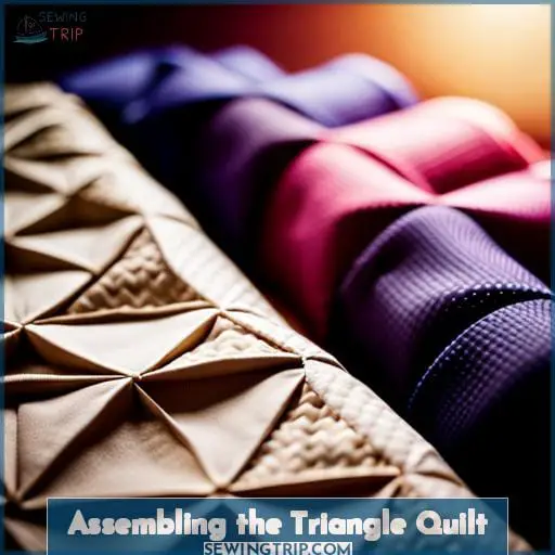 Assembling the Triangle Quilt