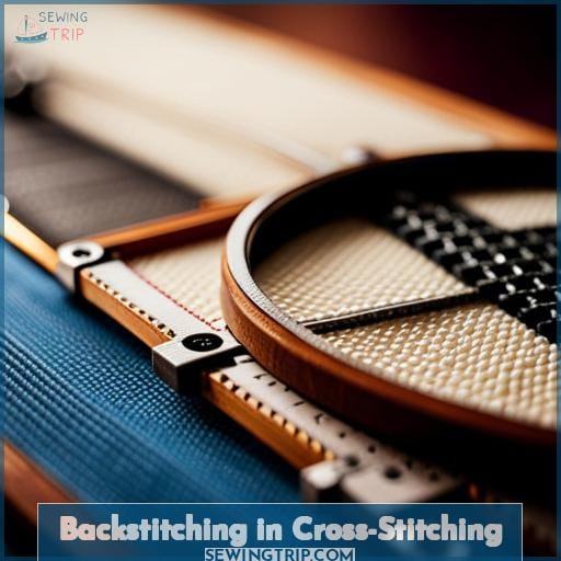 Backstitching in Cross-Stitching