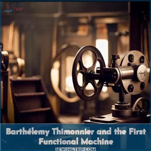Barthélemy Thimonnier and the First Functional Machine