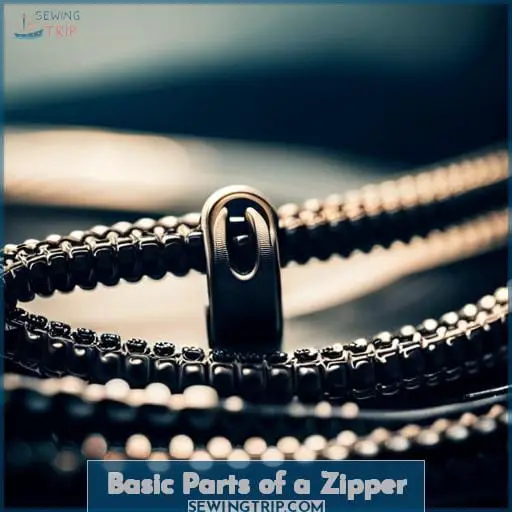 Basic Parts of a Zipper