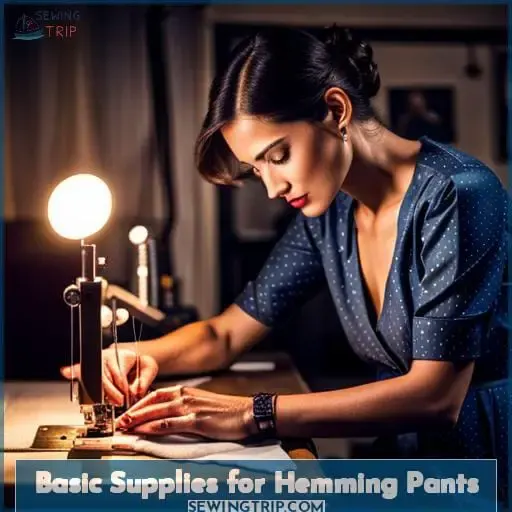 Basic Supplies for Hemming Pants