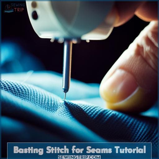 Basting Stitch for Seams Tutorial