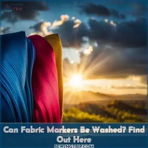 can fabric markers be washed