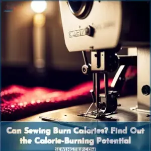 can sewing burn calories