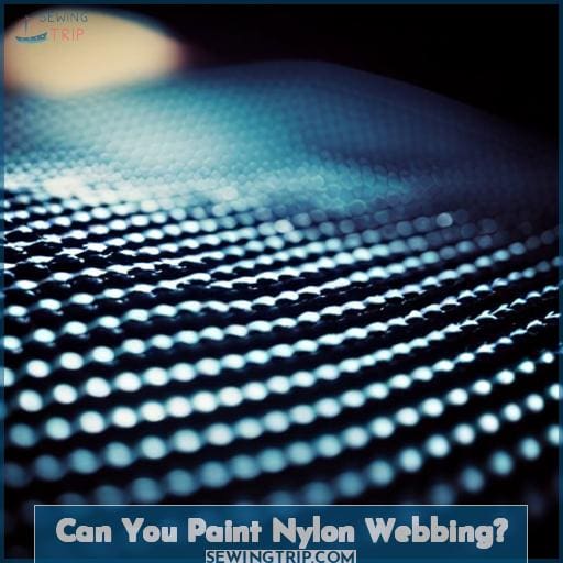Can You Paint Nylon Webbing