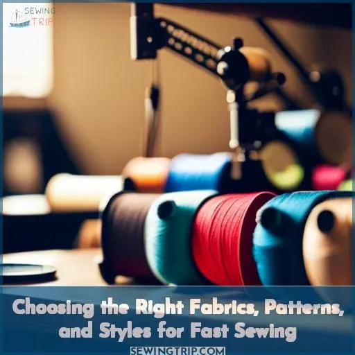 Choosing the Right Fabrics, Patterns, and Styles for Fast Sewing
