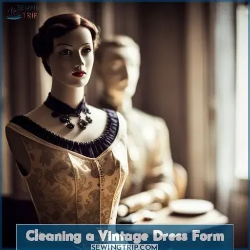 Cleaning a Vintage Dress Form