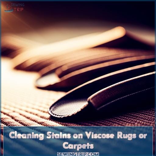 Cleaning Stains on Viscose Rugs or Carpets