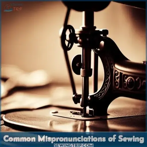 Common Mispronunciations of Sewing
