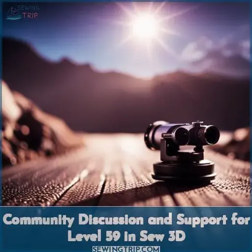 Community Discussion and Support for Level 59 in Sew 3D