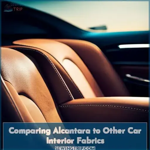 Comparing Alcantara to Other Car Interior Fabrics