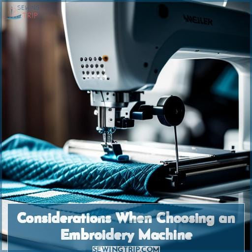 Considerations When Choosing an Embroidery Machine