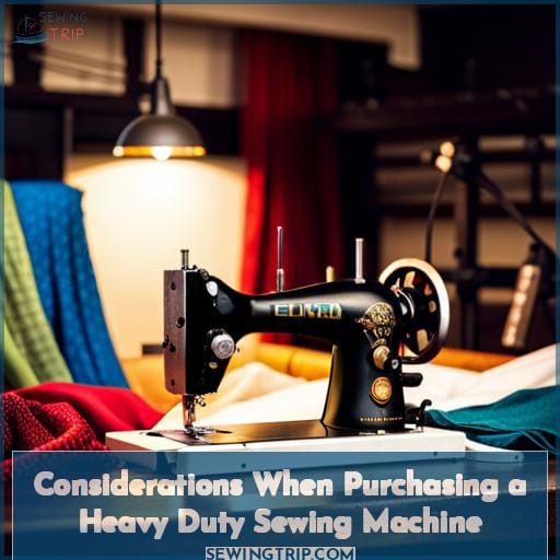 Considerations When Purchasing a Heavy Duty Sewing Machine