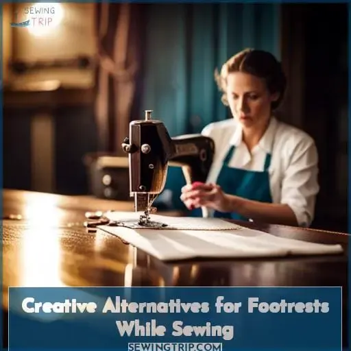 Creative Alternatives for Footrests While Sewing