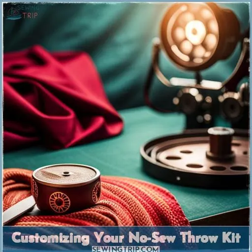 Customizing Your No-Sew Throw Kit