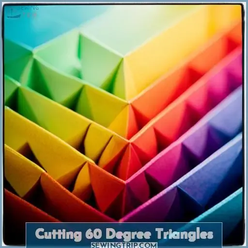 Cutting 60 Degree Triangles