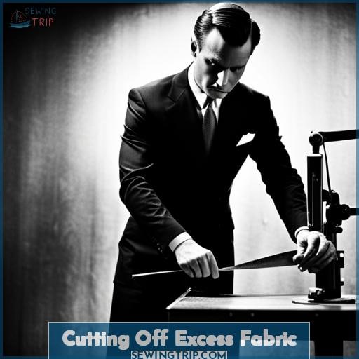 Cutting Off Excess Fabric