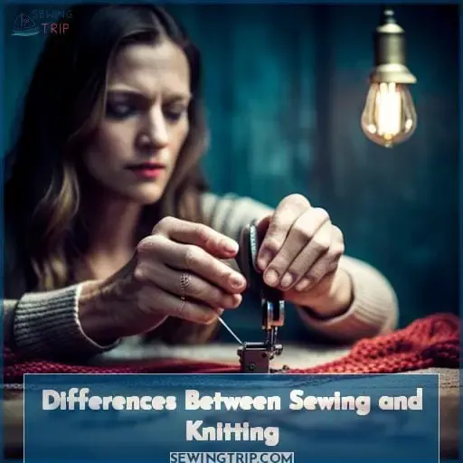Differences Between Sewing and Knitting
