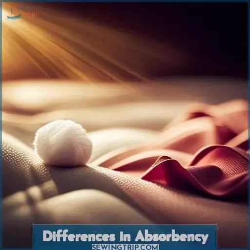 Differences in Absorbency