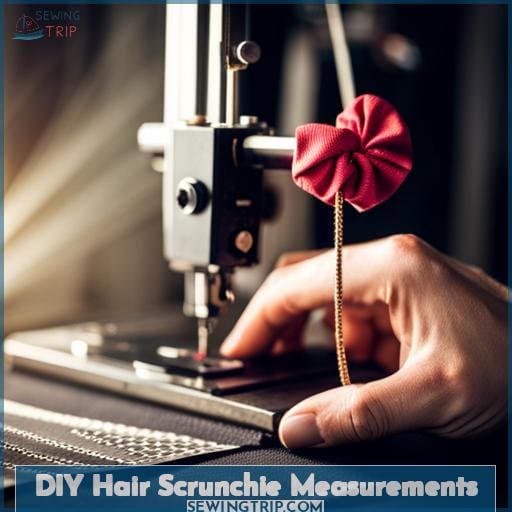 DIY Hair Scrunchie Measurements