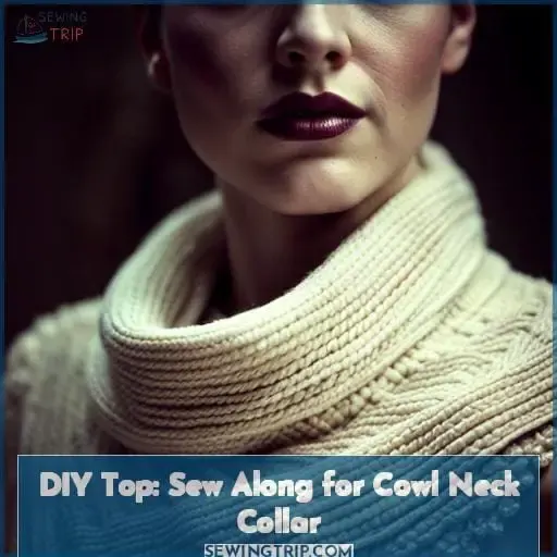 diy top cowl neck collar sew along