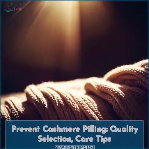 does cashmere pill how to prevent