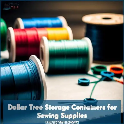 Dollar Tree Storage Containers for Sewing Supplies