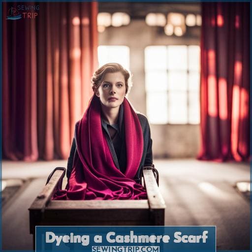 Dyeing a Cashmere Scarf