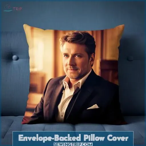 Envelope-Backed Pillow Cover