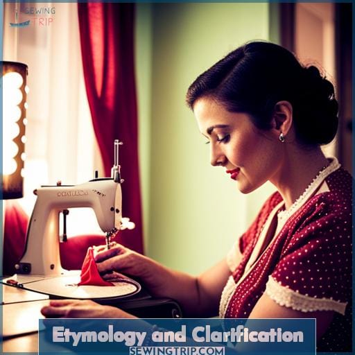 Etymology and Clarification