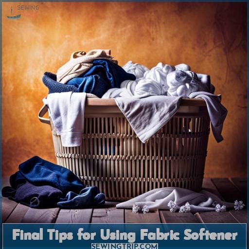 Final Tips for Using Fabric Softener